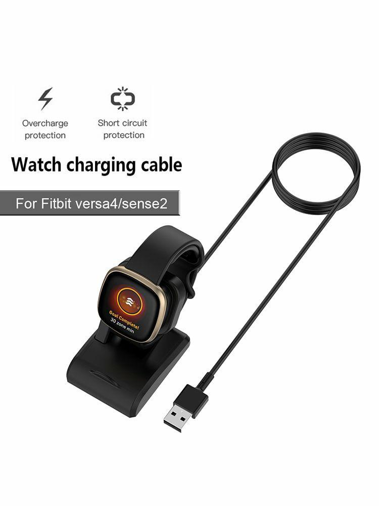 1m Charging Dock Stand Smartwatch Charger Cable Cradle for Fitbit Versa4 /sense2  |  Wearable Devices Consumer Electronics Wearable Devices