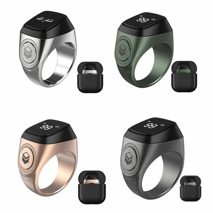 20mm Smart Ring OLED Display Bluetooth-compatible 5.1 Muslims Tally Counter Ring  |  Wearable Devices Consumer Electronics Black