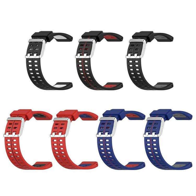 Double Color Silicone Watch Band for Polar V800 Replacement Wrist Strap  |  Wearable Devices Consumer Electronics Black Grey/Red Black/Blue Red/Black White/Black Red