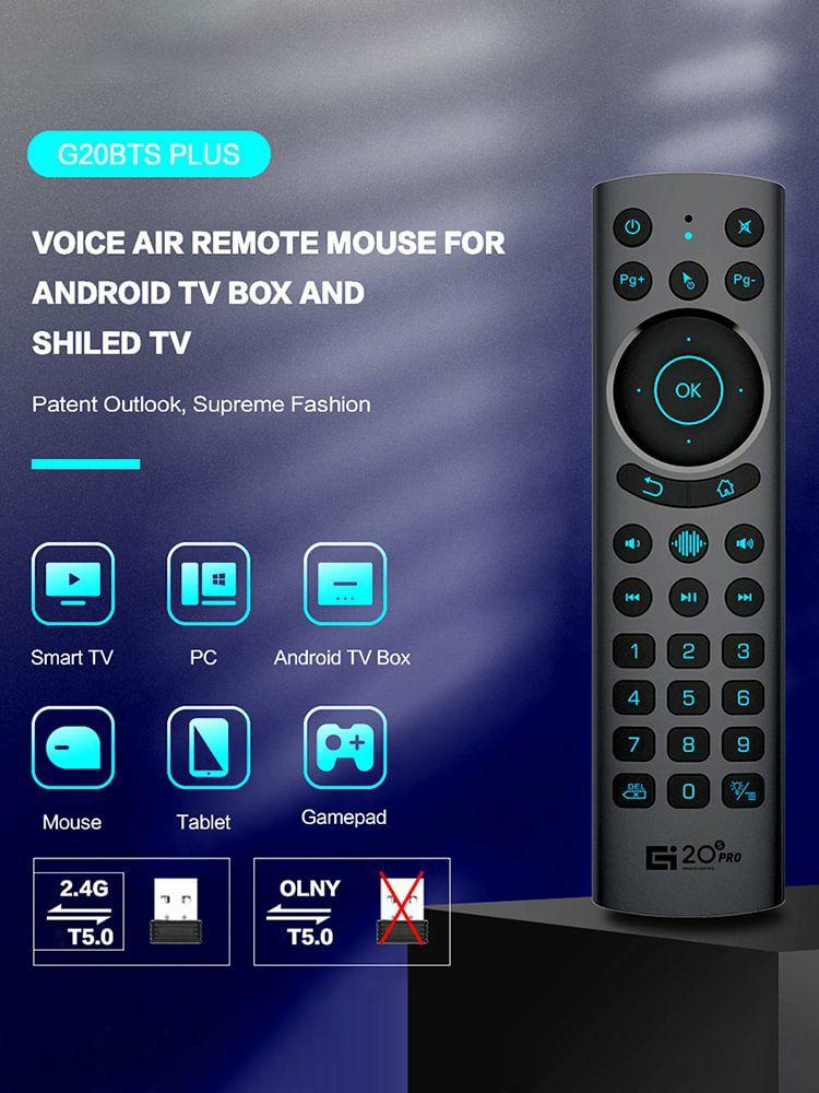 G20BTS PLUS Smart Voice Remote Control 2.4G RF Wireless for Android TV Box  |  Remote Control Consumer Electronics Remote Control