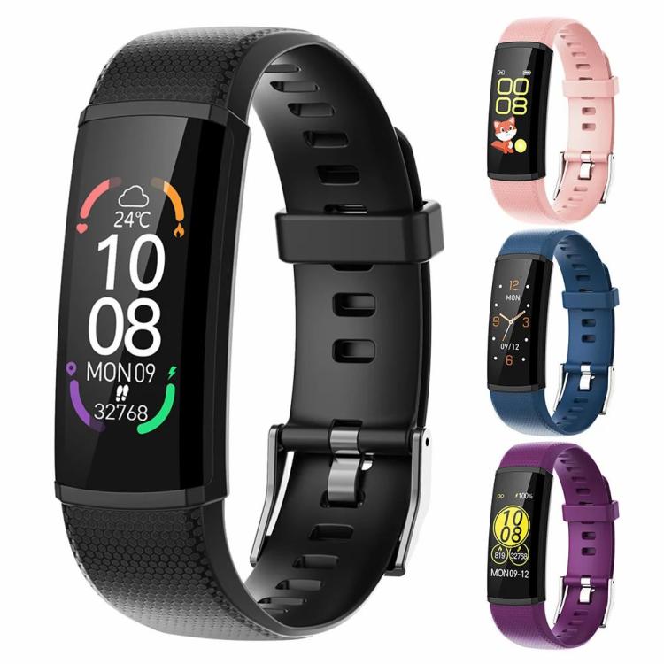 Health Monitor Watch 0.96in TFT Screen 15 Days Standby for for Android iOS Phone  |  Wearable Devices Consumer Electronics Black/Purple