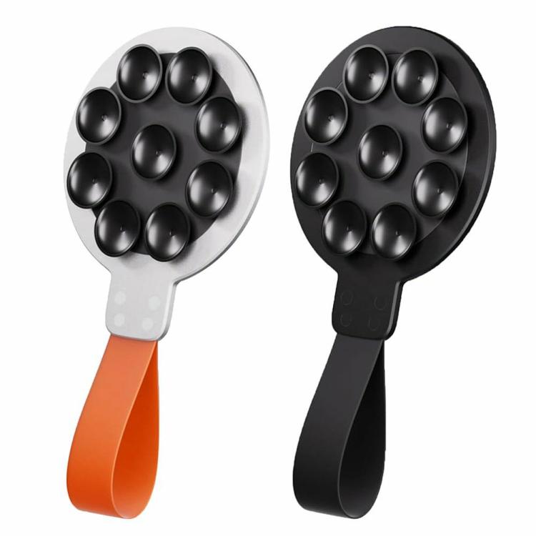 Magnetic Suction Phone Mount Silicone Mirror Shower Phone Holder for iPhone 15  |  Phone Accessories Consumer Electronics Black/Orange