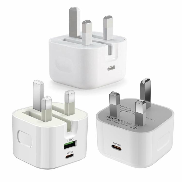 USB C Charger Plug Folding PD 20W QC3.0 Wall Charging Plug UK for iPhone 15 Pro  |  Phone Accessories Consumer Electronics Phone Accessories