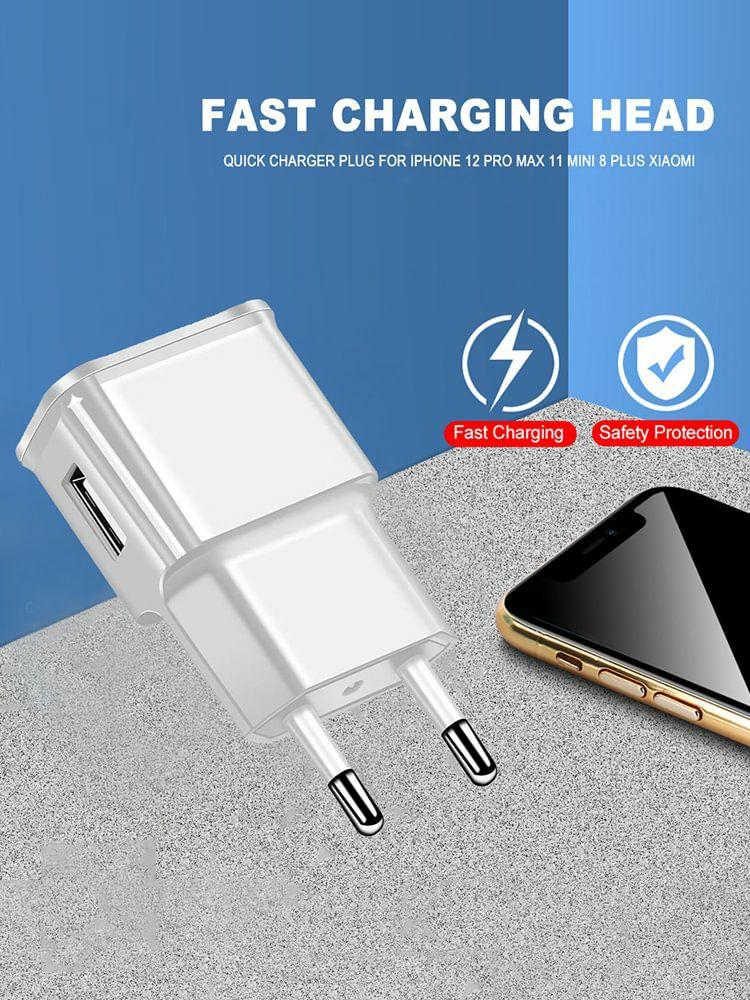 USB Chargers 1A 2A Wall Fast Charge Mobile Phone Charger EU Plug Adapter  |  Phone Accessories Consumer Electronics Phone Accessories