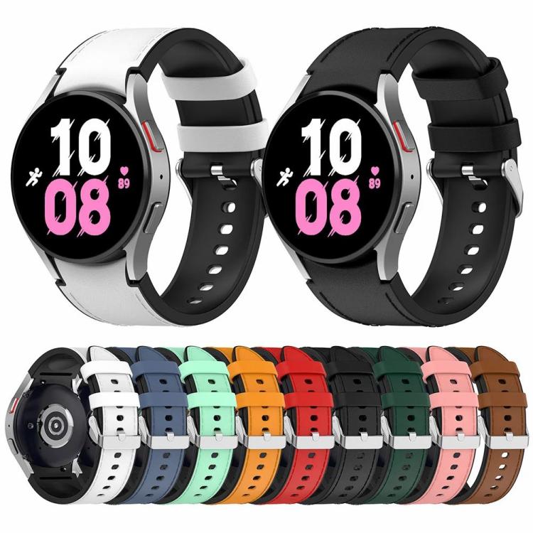 Silicone Watch Band Adjustable Watch Strap with Silver Buckle for Galaxy Watch 6  |  Wearable Devices Consumer Electronics Black